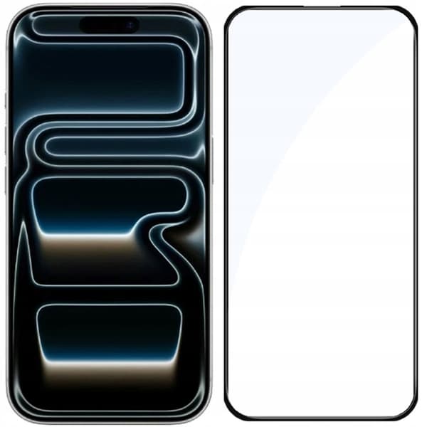 Härdat glas för Apple iPhone 17 Pro Max, helskärmstäckning, 5D-glas