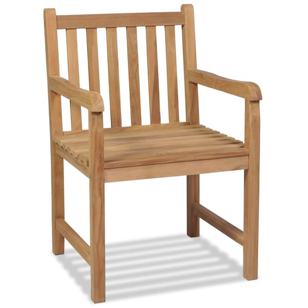 vidaXL Trädgårdsstolar, set om 2, massiv teak