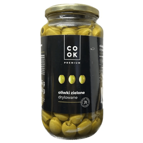 Cook Premium udstenede grønne oliven 935g