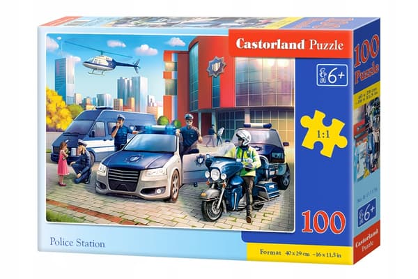 Pussel 100 polisstation B-111176