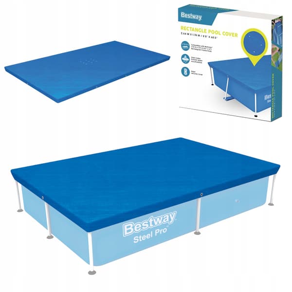 Overdækning 264 x 174 cm til Bestway 58105 rammepool