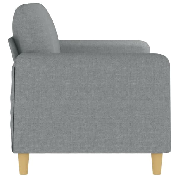 vidaXL 2-sitssoffa ljusgrå 140 cm tygklädsel