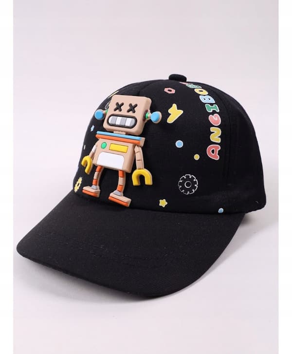 ROBOT 3D -BASEBALLLIPPIS MUSTA YO! 50/54 Ł031L