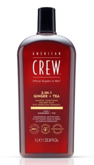 American Crew 3-i-1 ingefær + te gel 1000 ml