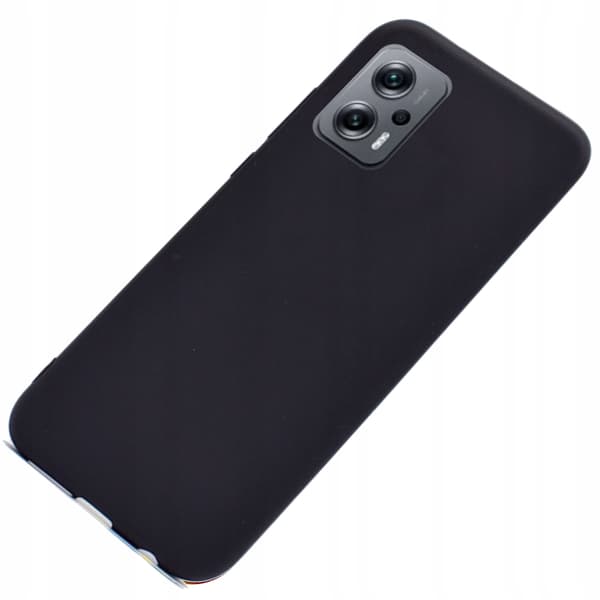 Etui til Xiaomi Redmi Note 11T Pro - Sort silikone cover + 9H glas