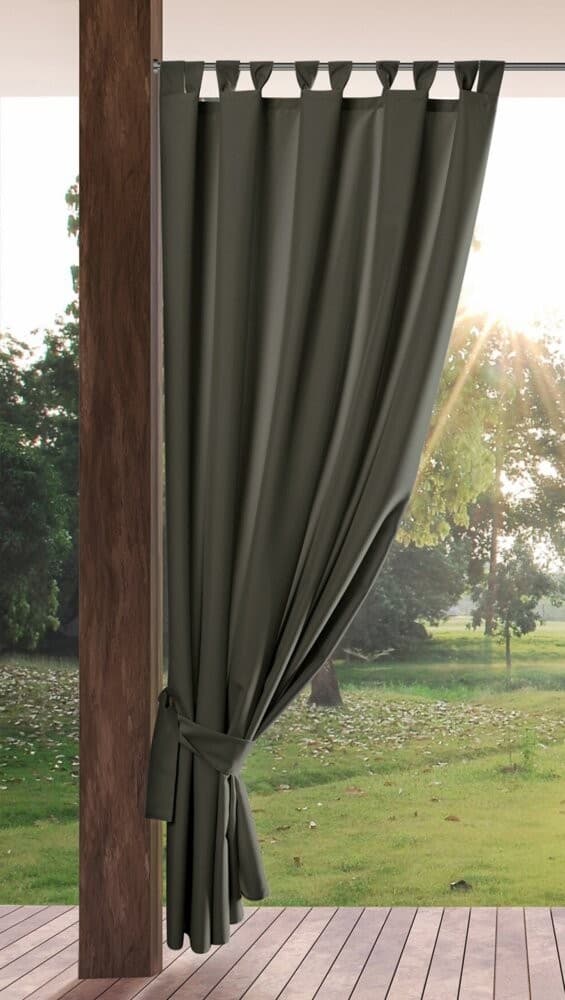 Trädgårdsgardin 155cm x 260cm grafitgrå