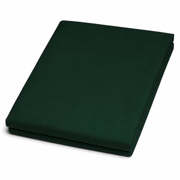 Bomullslakan 200x220 satin, mörkgrön