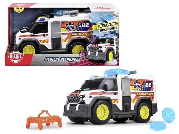 Hvid ambulance 30 cm