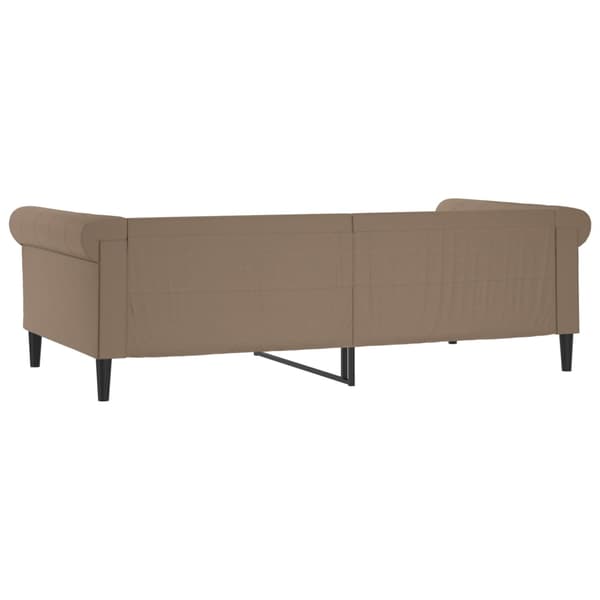 vidaXL Bäddsoffa Cappuccino 100x200 cm konstläder