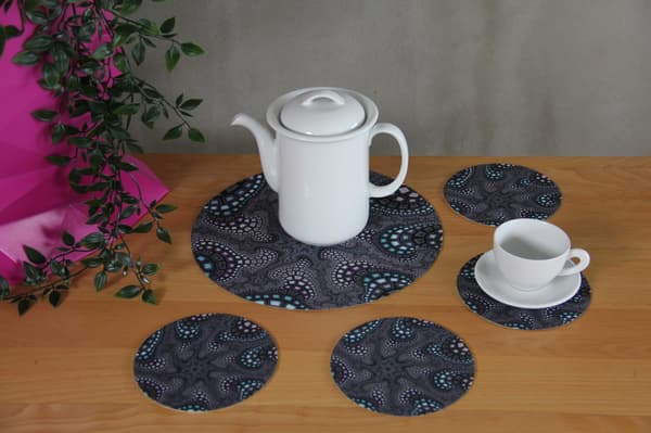 Sæt med runde bordskånere 1+4 - OCTOPUS