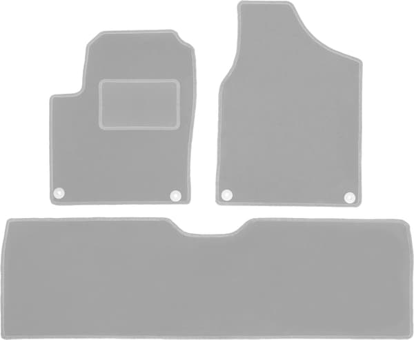 Grå bilmåtter til: Seat Alhambra I minivan (1995-2010)