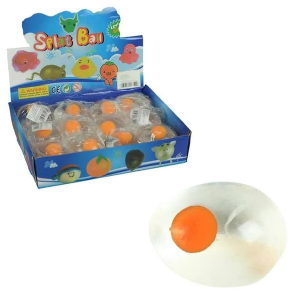 Squishy Transparent æg med blomme