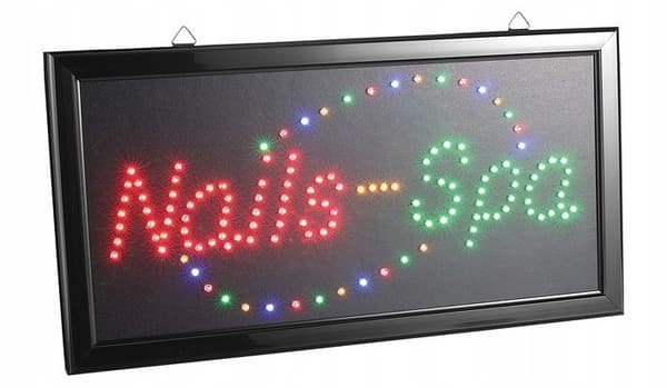LED-lysskilt til spa-salon FORUDBESTILLING