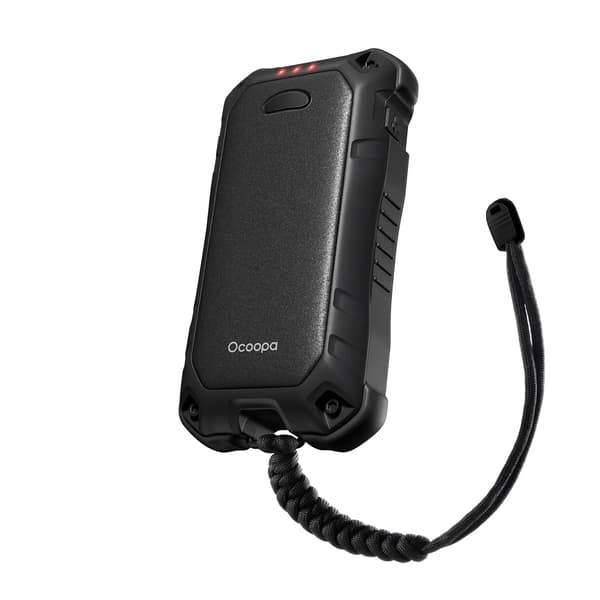Ocoopa UT4 Extreme, 10000 mAh, op til 18 timer, PD/QC 22,5W powerbank, IP56, sort