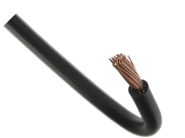 Kabel fleksibel ledning LGY 4mm2 Sort 750V