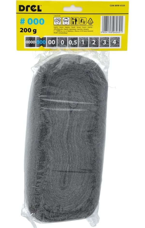 Teräsvilla P000, 200 g