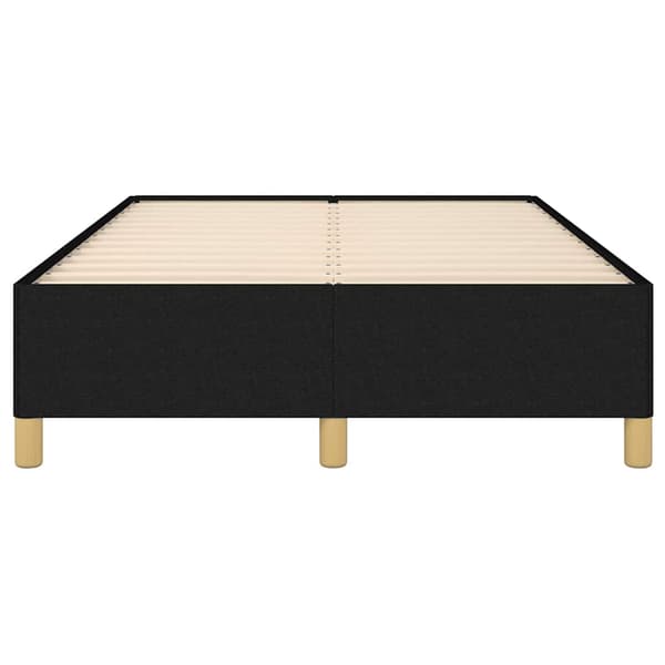 vidaXL sengestel uden madras, sort, 120x190 cm, stof