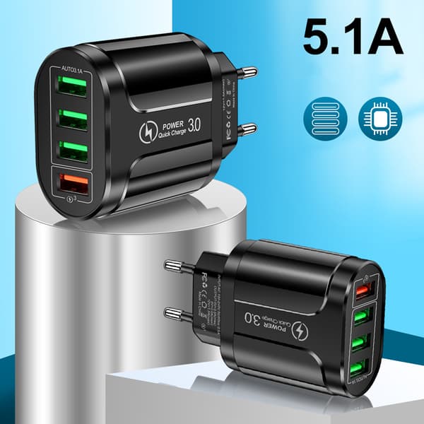 Virtasovitin 230V - USB Heckermann HC385