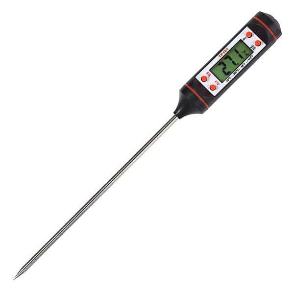 Elektronisk kökstermometer med sond för kött, matlagning, grillning