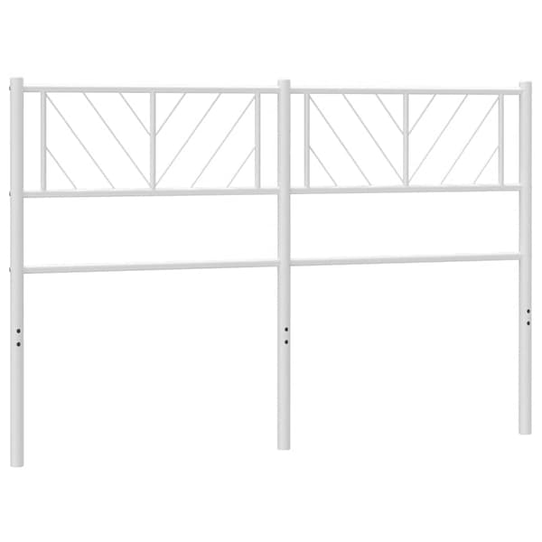 vidaXL metalsengegavl hvid 135 cm