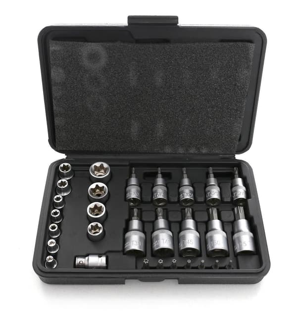 Torx-kärki- ja hylsysarja 30 osaa KD10242