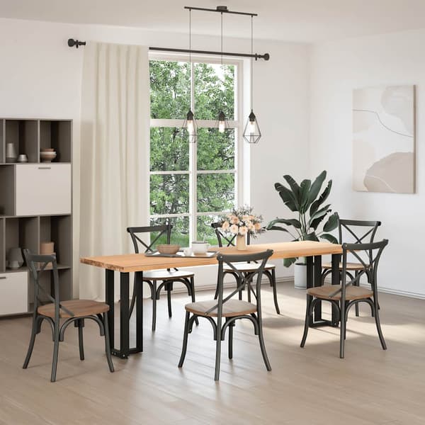 vidaXL konsolbordben, 2 stk., sort, 25x28x(72-73) cm