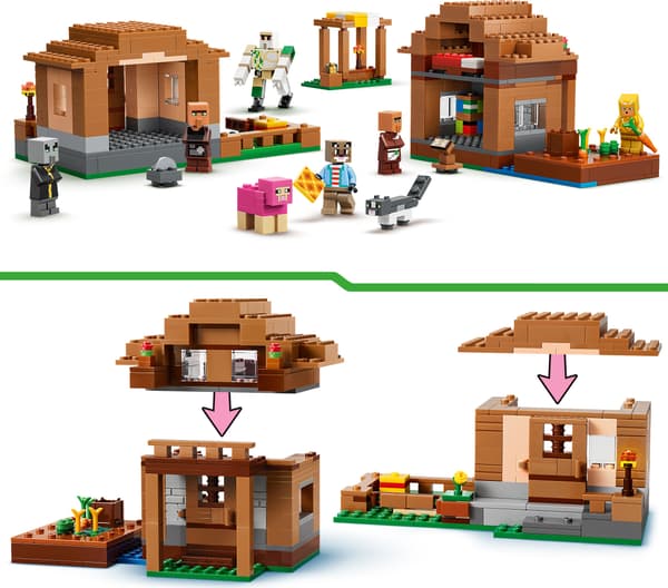 LEGO Minecraft Landsbyraid Sæt 607 dele (21596)