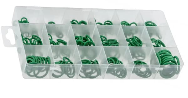 Hoegert Technik gummi O-ring sæt 270 stk. grøn