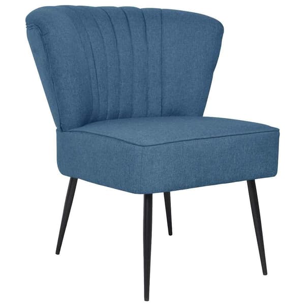 vidaXL Cocktail Lænestol, Blå, Stof