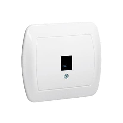 Enkelt telefonstik AT1E/11 Chord hvid