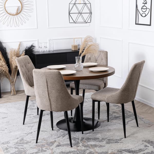 Polstret stol til stue CORK 2 Beige Moderne Loft