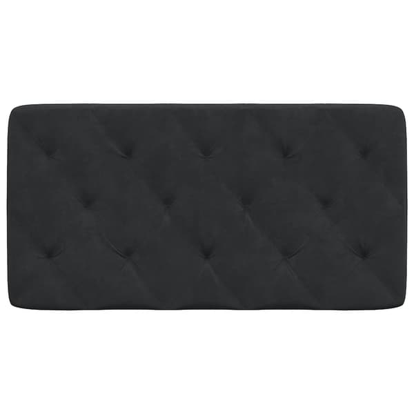 vidaXL Sängynpäädyn tyyny, musta, 100 cm, sametti