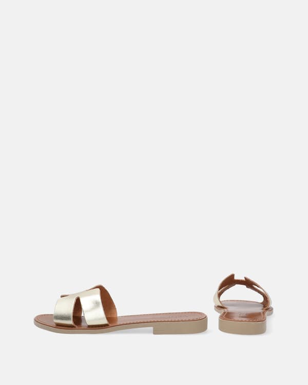 GULDFLIP-FLOPS I LÄDER GULDFLIP-FLOPS I LÄDER 37