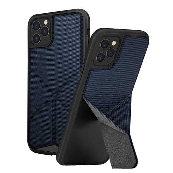 UNIQ Transforma-skal med stativ för iPhone 11 Pro Max, blå