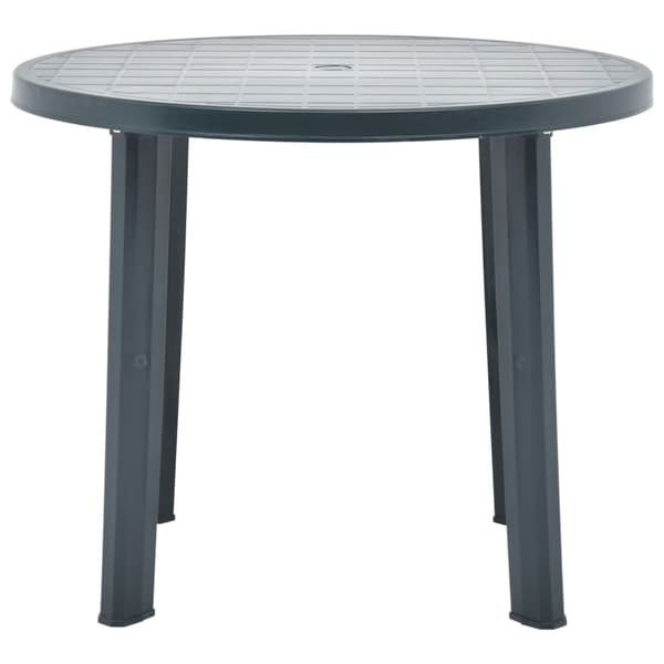 vidaXL Trädgårdsbord grönt 89 cm plast