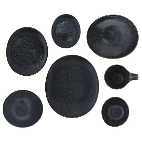 Djup tallrik DUKA TIME BLACK 22 cm grafit porslin