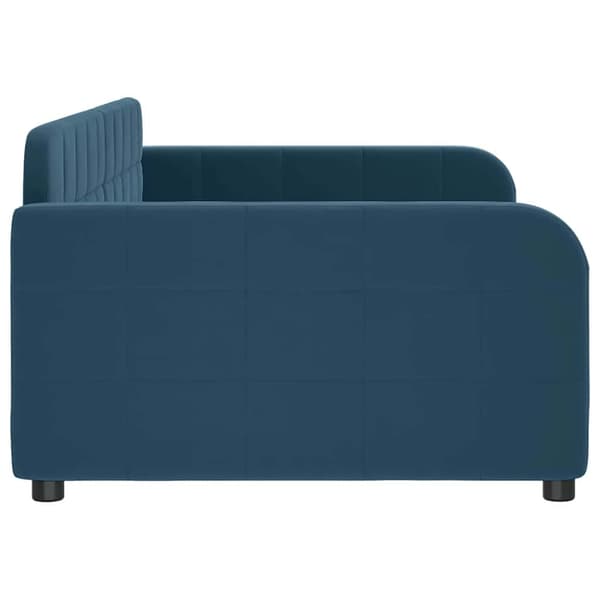 vidaXL Bäddsoffa blå 90x200 cm klädd i sammet