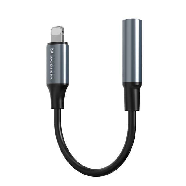 iPhone Lightning - 3,5 mm miniliitäntä -sovitin - musta