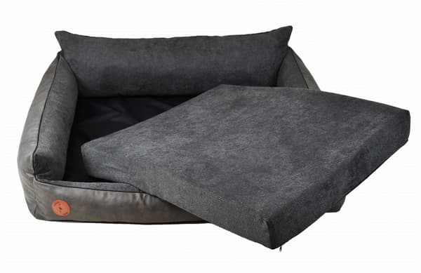 Rocky ortopædisk grafit L-seng - 97 cm x 86 cm