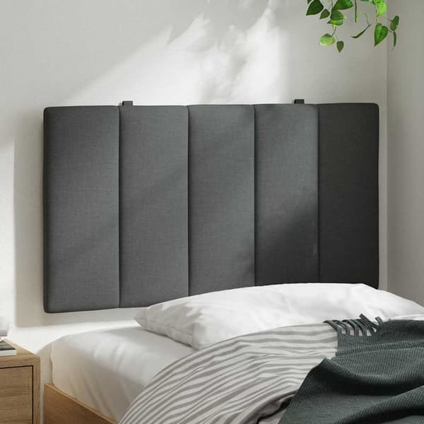 vidaXL hovedgærdehynde, mørkegrå, 90 cm, stof