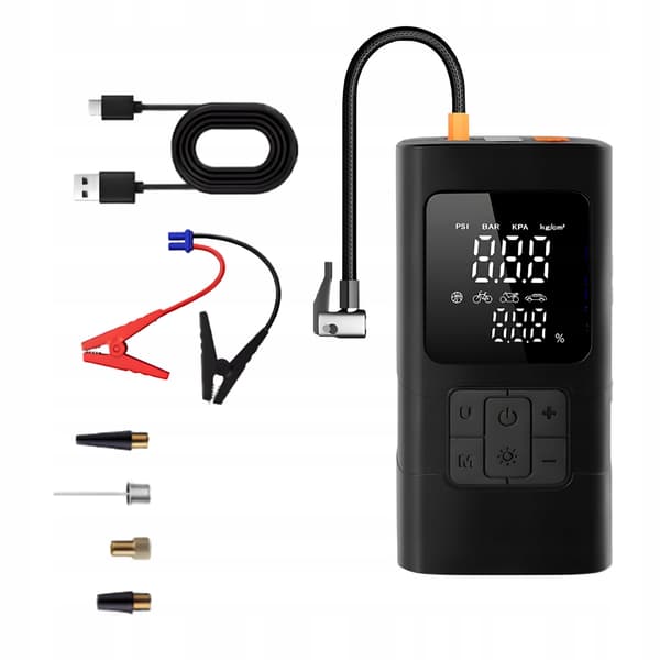 Jump Starter 4i1 BOOSTER Bilstarter Kompressor Powerbank