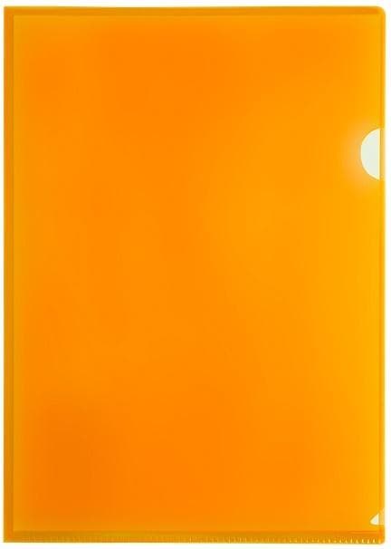 L-muotoiset A4 oranssit PP-kannet (12 kpl)