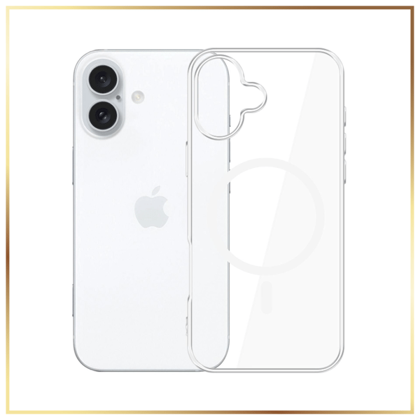 3mk Clear MagCase för MagSafe, för iPhone 16, transparent och vit