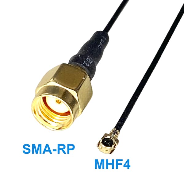 Pigtail MHF4 hun / SMA-RP stik RF0.81 20cm