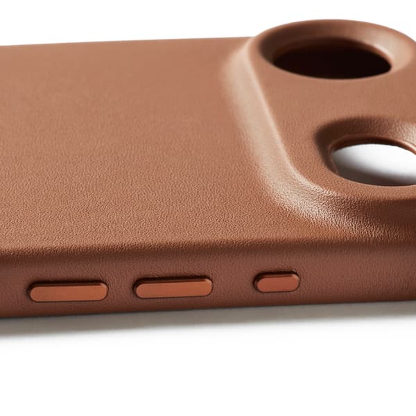 MUJJO iPhone 17 Air -nahkakotelo, ruskea
