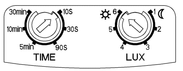 Hermetisk rörelse- och närvarosensor 3 LED-sensorer 360° IP65 2000W Vit