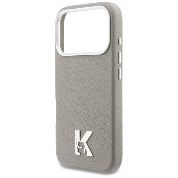 Karl Lagerfeld Karl Head Logo MagSafe-etui til iPhone 17 Pro, grå
