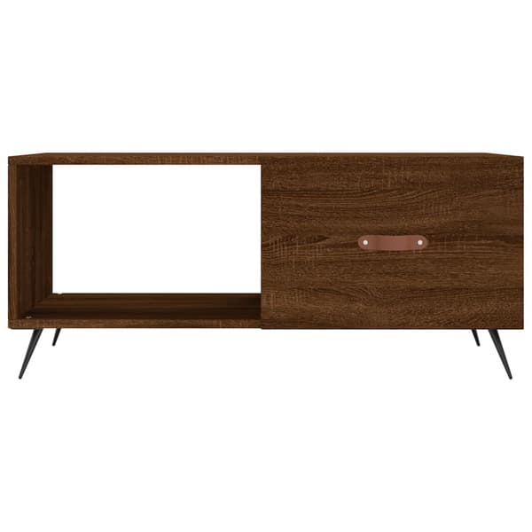 vidaXL sofabord brunt egetræ 90x50x40 cm