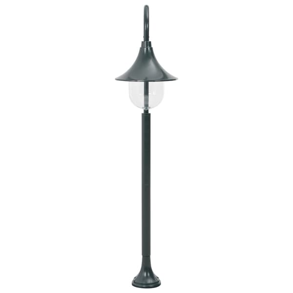 vidaXL havelampe 120 cm E27 aluminium mørkegrøn