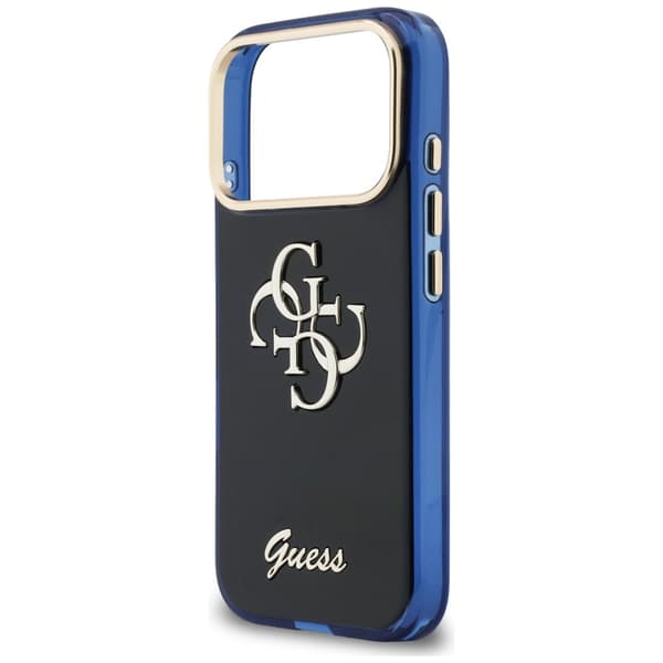 Guess IML 4G Script Metal-skal till iPhone 17 Pro Max blått